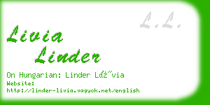 livia linder business card